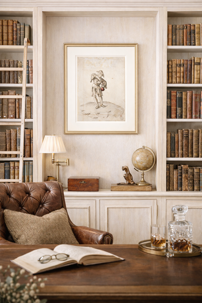 Antique European Jester I Print — Fine Art Wall Decor | Quiet Luxury Living