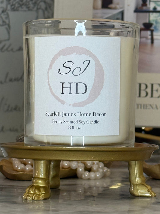 Scarlett James Candle| Signature Candle Scent – Luxury Peony