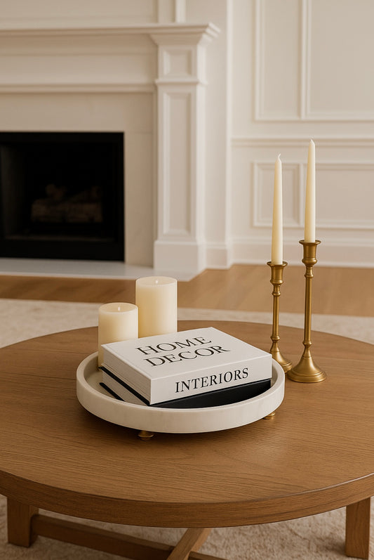 The Quintessential Tray – Elegant Decorative Serving & Centerpiece Tray | Home Accent Piece