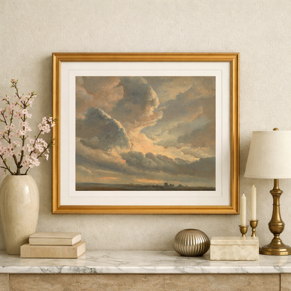 A Cloud Study — Elegant Sky Landscape Wall Art | Timeless European-Inspired Wall Decor
