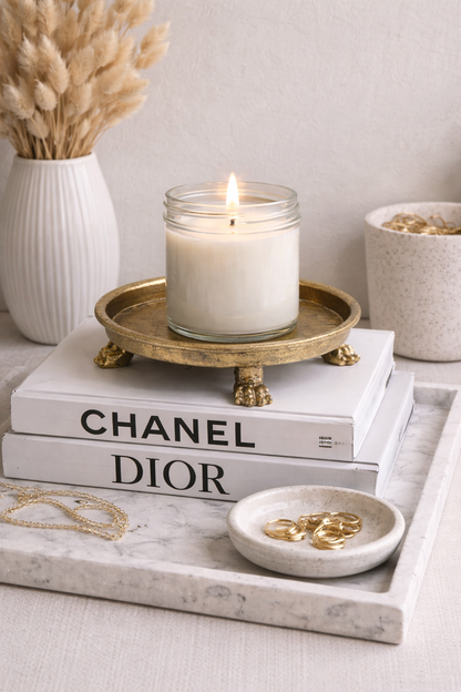 Antique Clawfoot Pedestal Dish
—The Finishing Touch Your Entryway is Missing. Elegant Catchall for Jewelry, Candles & Trinkets (Copy)