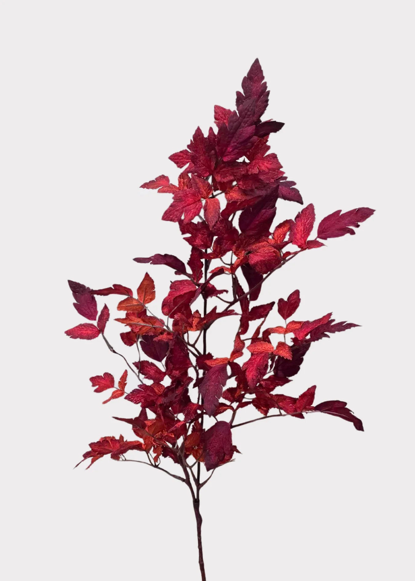Artificial Cimicifuga Ramosa Fall Branch – Crimson Red, 30”-Set of 3