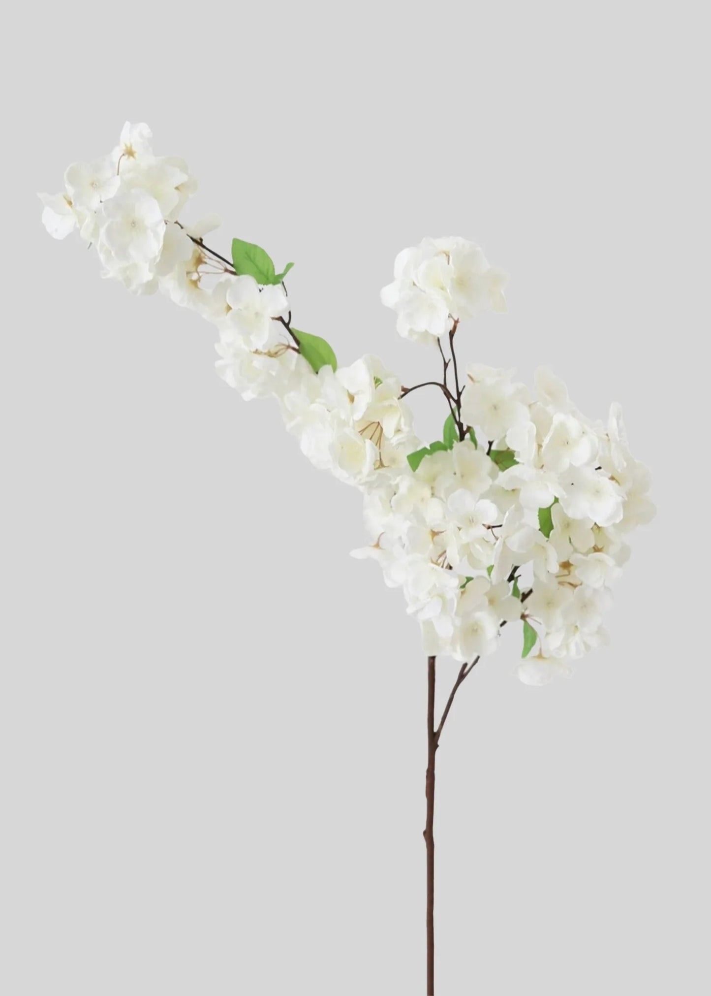 Artificial Cherry Blossom Stem in Cream White - 44" Set of 3