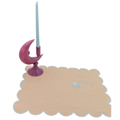 Extra Tall Baby Blue Cloud Taper Candle, 1 Case of 48 Packs (4 Candles per Pack)