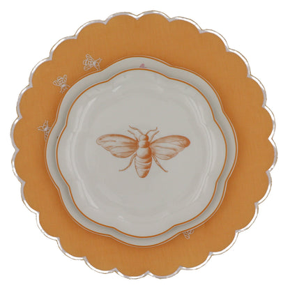Bumble Homecoming Scalloped Starter Plate - Set of 4 (+1 Bonus Plate)