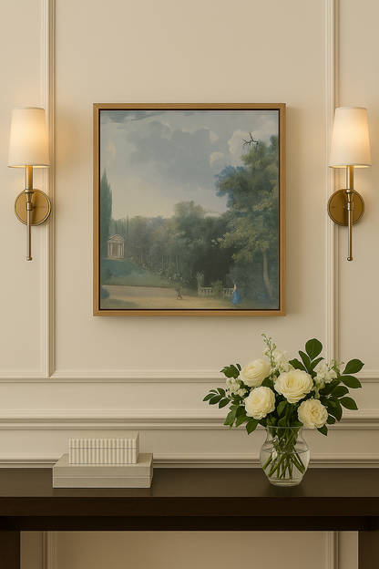 French Park View — Fine Art Print & Canvas Wall Decor | Paris Botanical Garden View