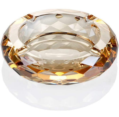Faceted Crystal Candle Holder — Luxury Glass Decor