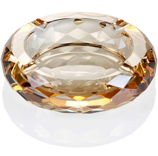 Faceted Crystal Candle Holder — Luxury Glass Decor