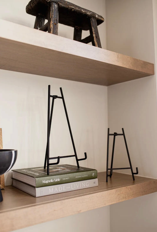 Art Easel | Powder-Coated Iron Tabletop Display Stand for Framed Artwork & Prints Set of 2