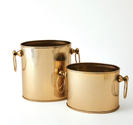 Winston Ice Bucket in Brass