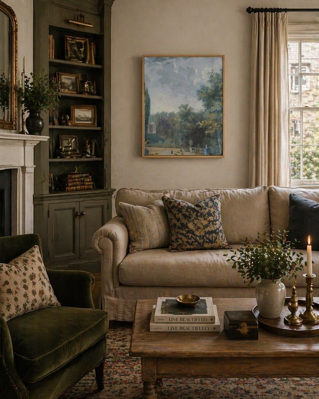 French Park View — Luxury Paris Garden Wall Art | Elegant French Landscape Print