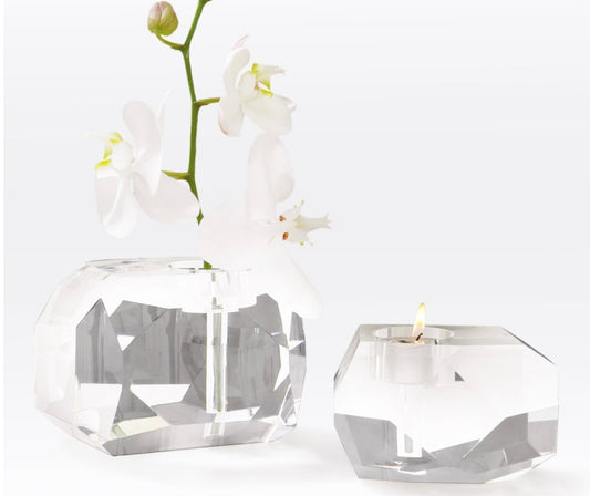 Gemstone T-Light/Bud Vase