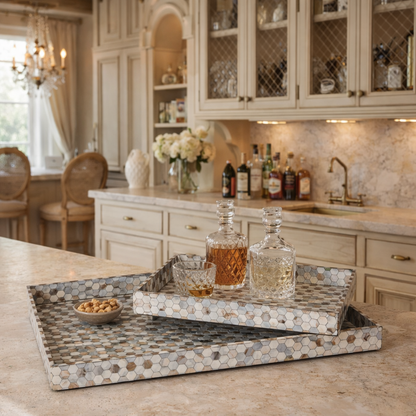Mother of Pearl Tray—Luxury Serving Trays