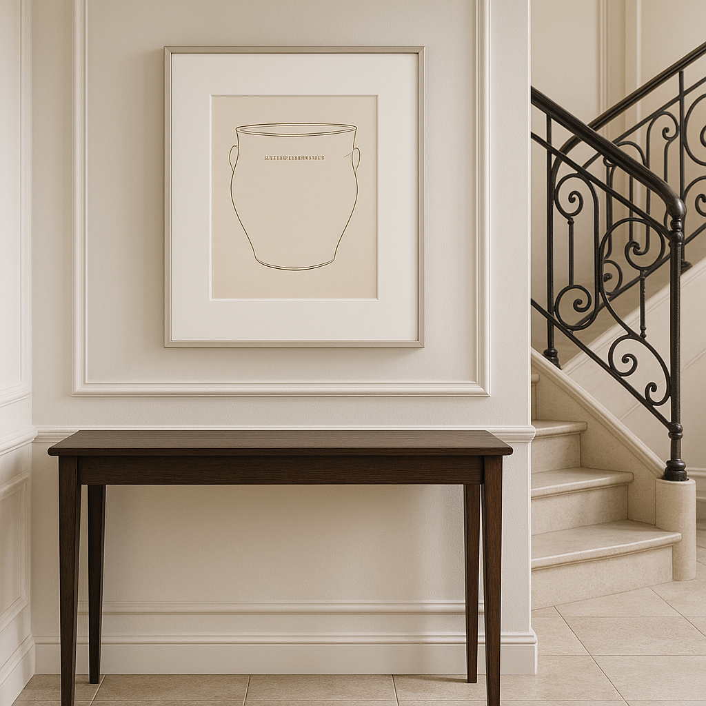 Crock-Framed Art Print – Vintage Still Life