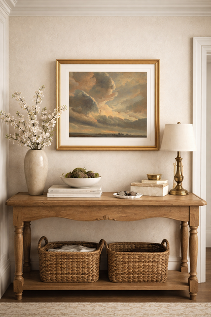 A Cloud Study — Elegant Sky Landscape Wall Art | Timeless European-Inspired Wall Decor