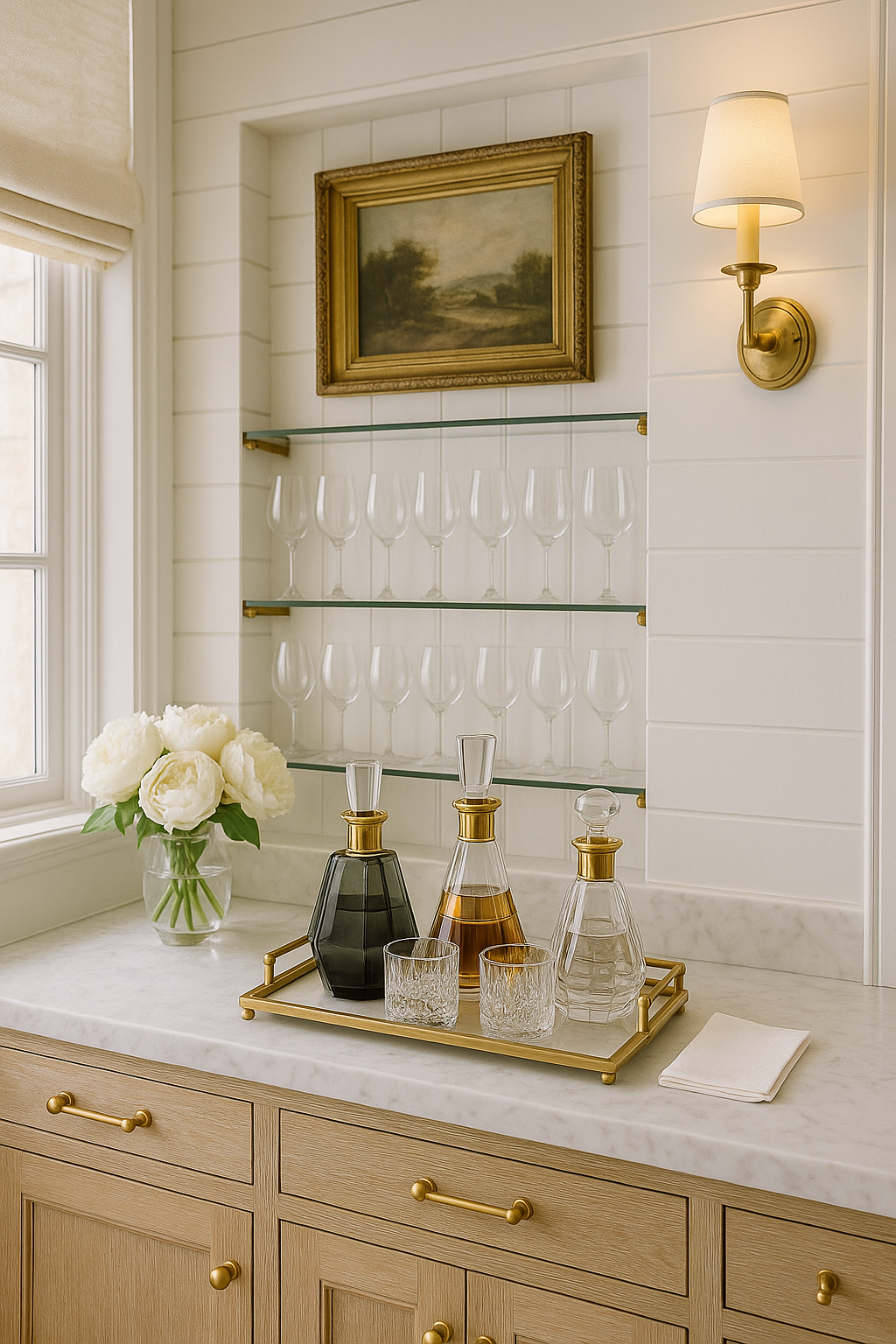 Decanter with 24K Gold Band – Luxury Glass Whiskey & Wine Decanter