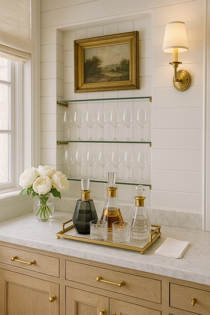 Decanter with 24K Gold Band – Luxury Glass Whiskey & Wine Decanter