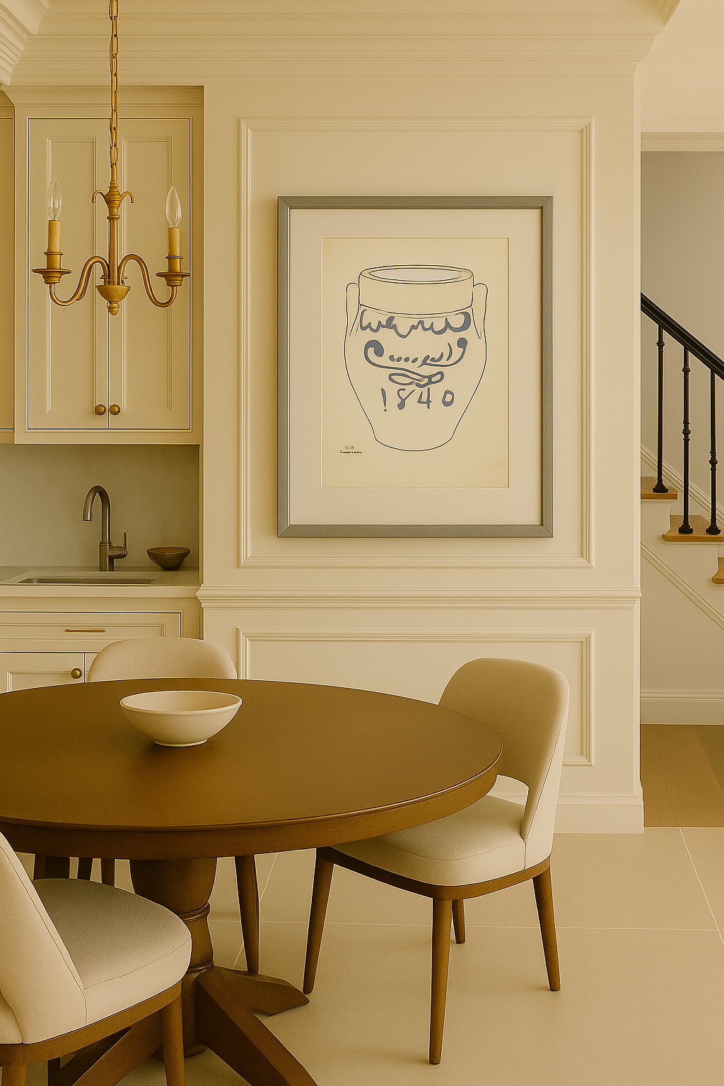 Crock III—Framed Art Print – Vintage Still Life