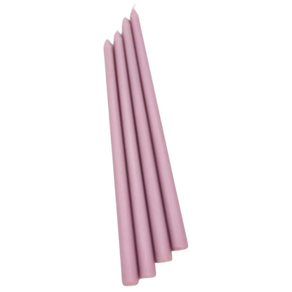 24 Extra Tall Lilac Hush Taper Candle - 6 Packs of 4