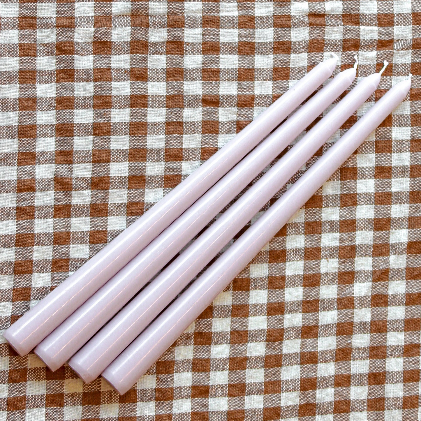 24 Extra Tall Lilac Hush Taper Candle - 6 Packs of 4