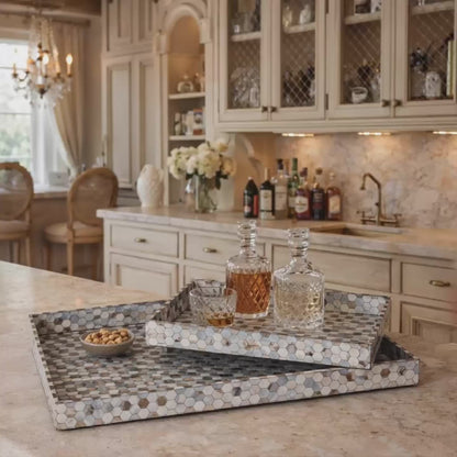 Mother of Pearl Tray—Luxury Serving Trays