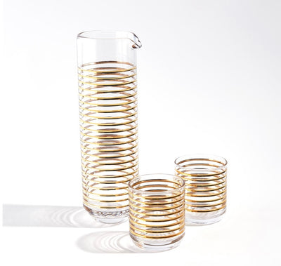 Gold Banded Glass