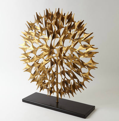 Cosmos Sculpture in Gold (large)