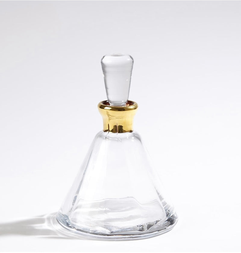 Cone Decanter-24k Gold