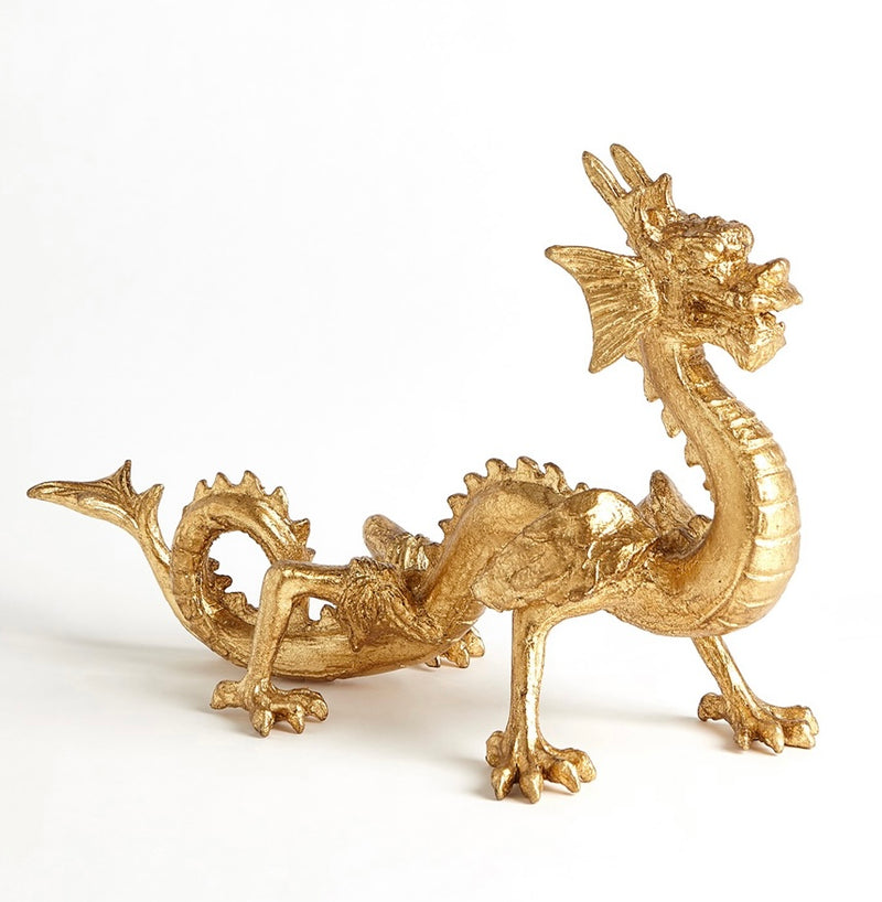 Standing Dragon in Gold Leaf