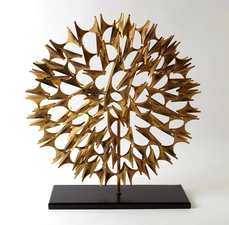 Cosmos Sculpture in Gold (large)