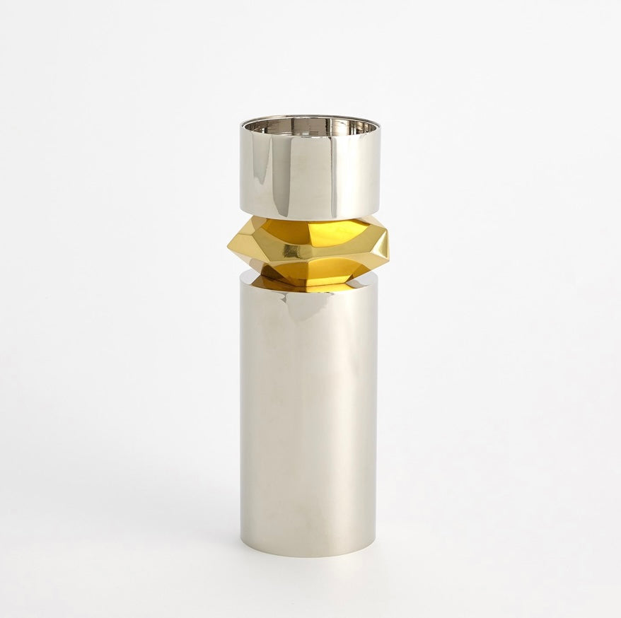 Romano Nickel Candleholder