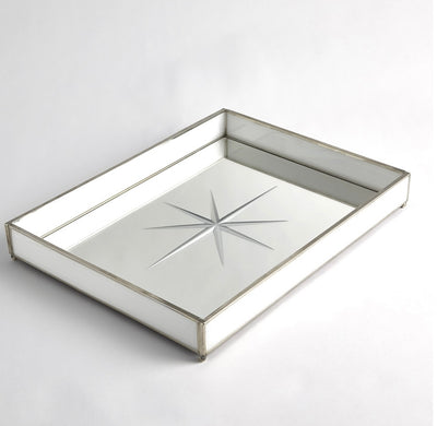 Compass Rose Tray-Nickel