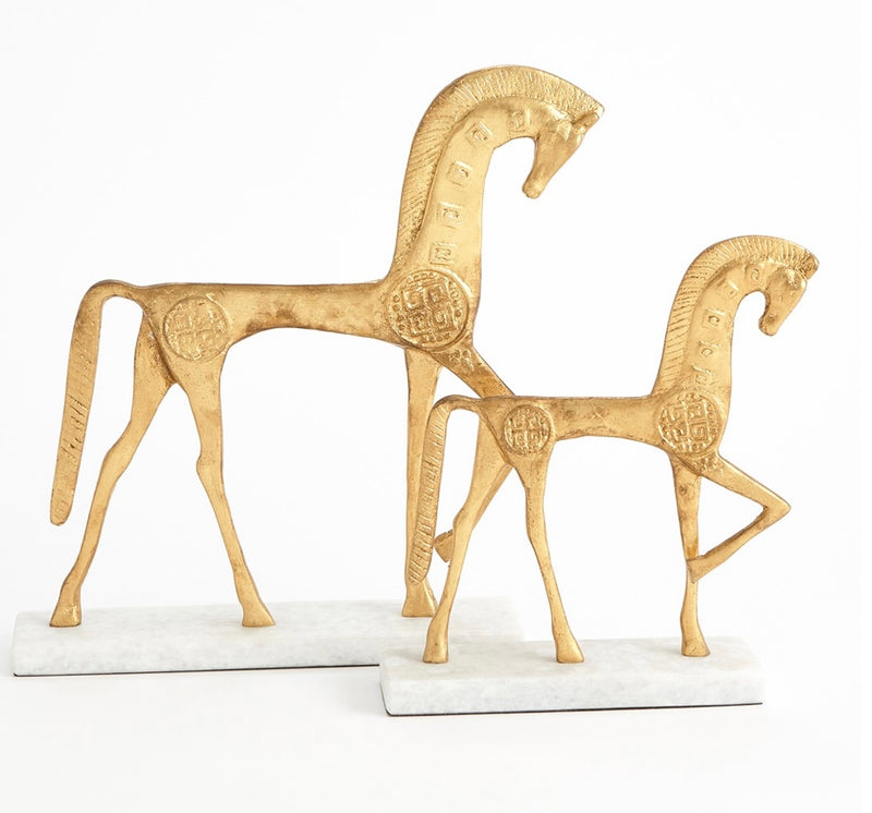 Roman Horse in Gold (small)