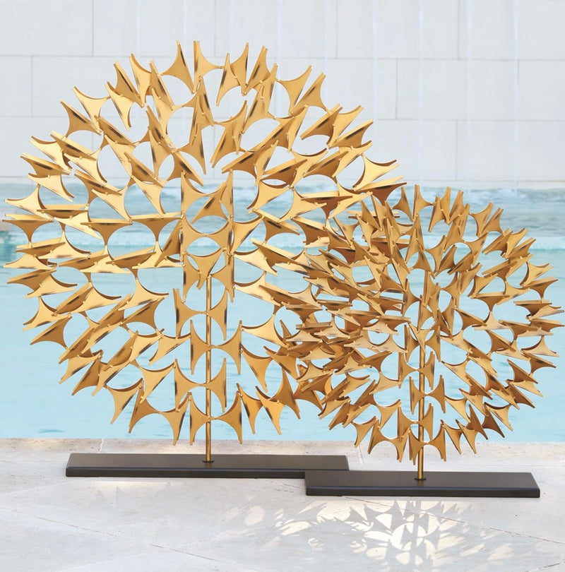 Cosmos Sculpture in Gold (small)