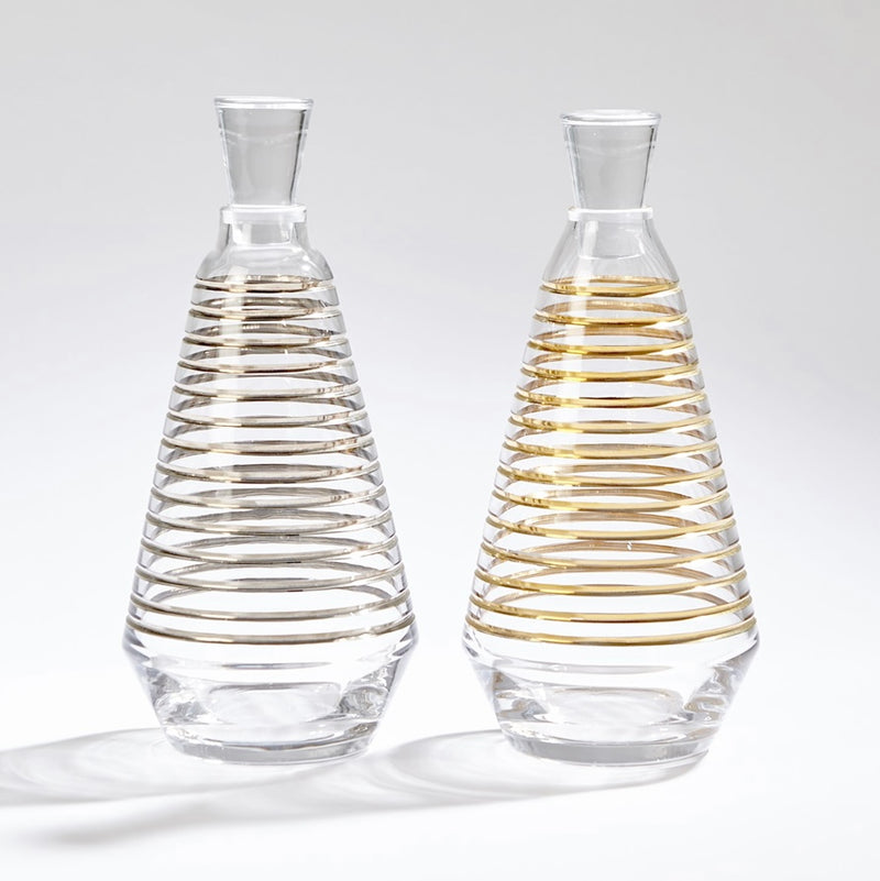 Real Platinum Banded Decanter