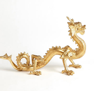 Standing Dragon in Gold Leaf