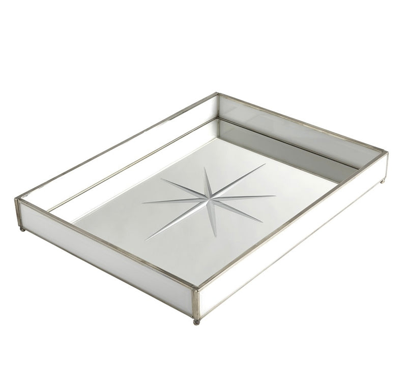 Compass Rose Tray-Nickel