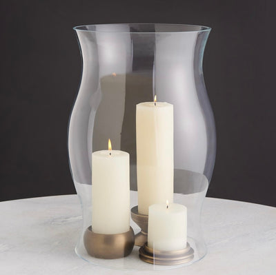 Stack Em Up Candleholder in Antique Brass