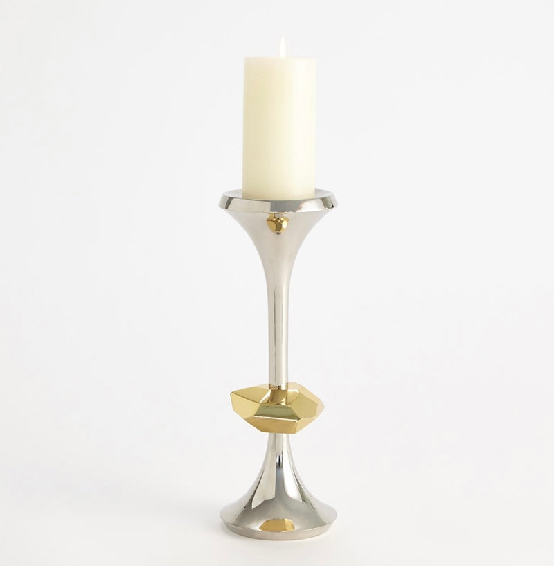 Gabriel Nickel Candleholder (large)