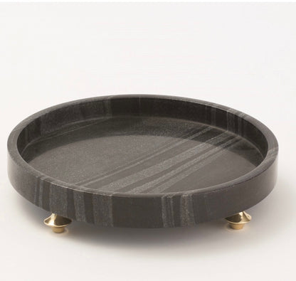 Quintessential Tray In Black Marble