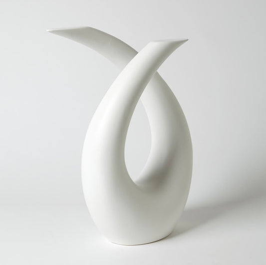 Loop Sculpture in Matte White