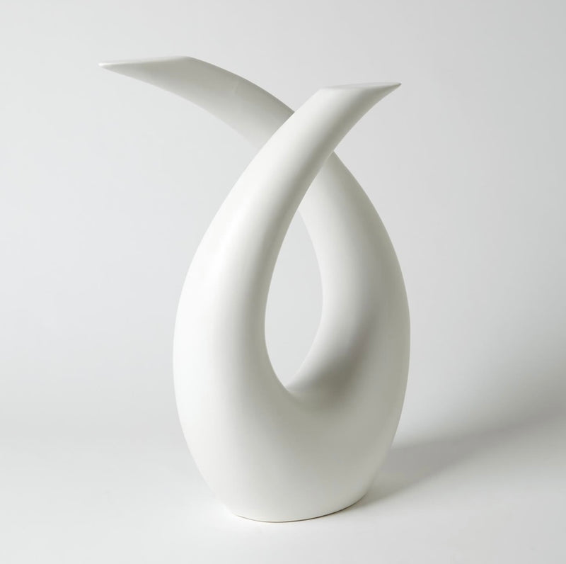 Loop Sculpture in Matte White