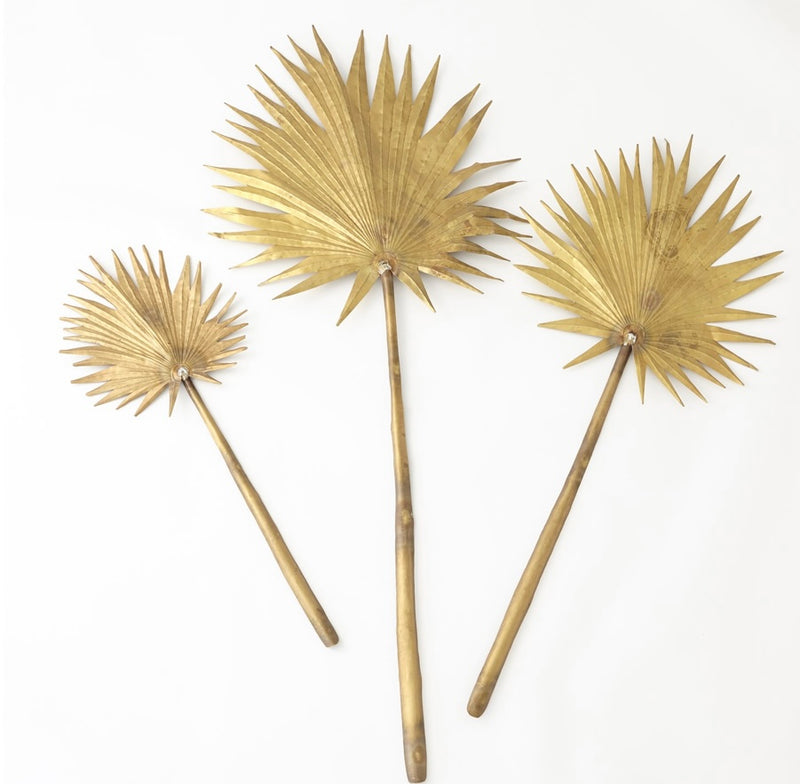 Brass Palm Leaf (medium)