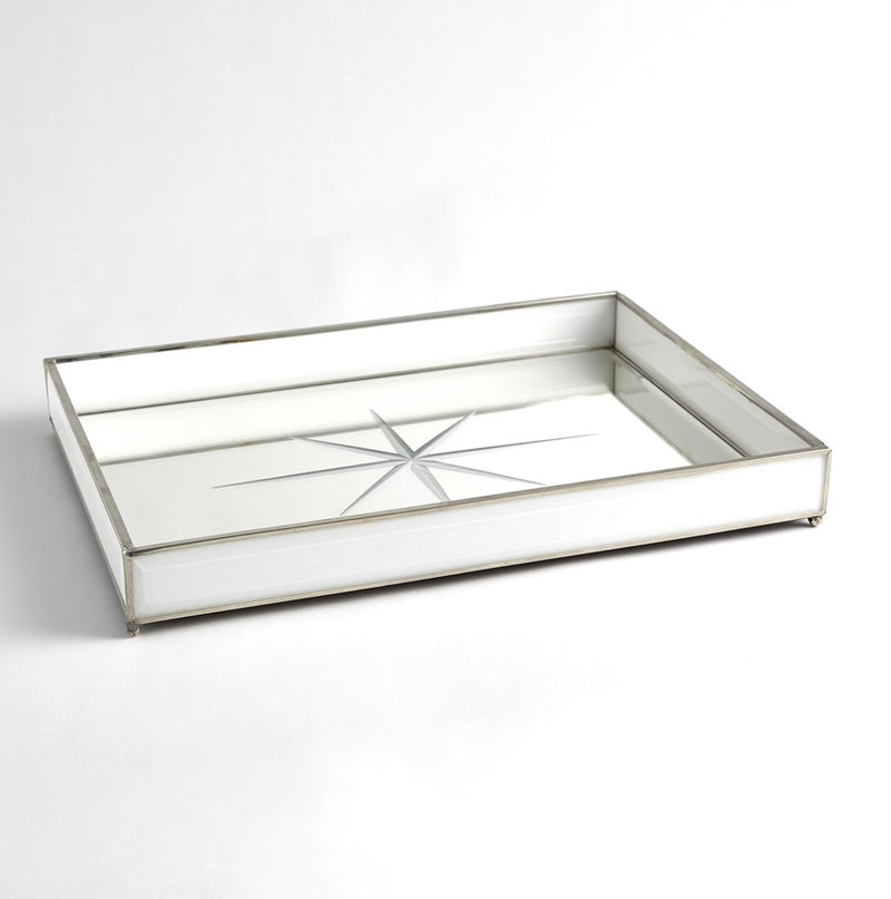 Compass Rose Tray-Nickel