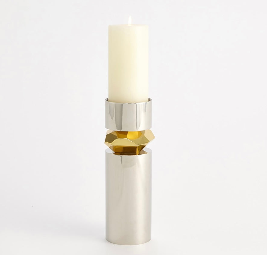 Romano Nickel Candleholder