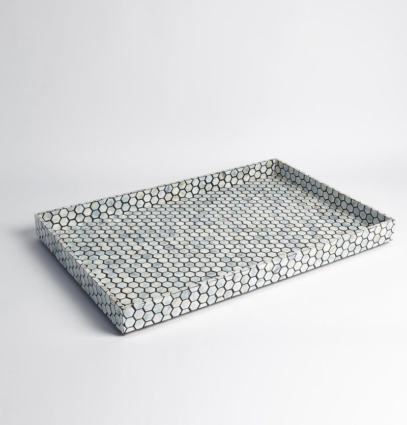 Mother of Pearl Tray-Black (large)