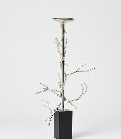 Twig Candleholder in Nickel (large)