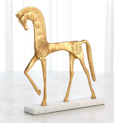 Roman Horse in Gold (large)