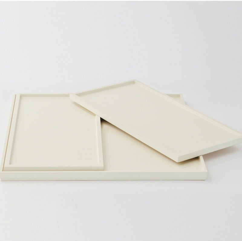 Nesting Trays in Ivory Lacquer