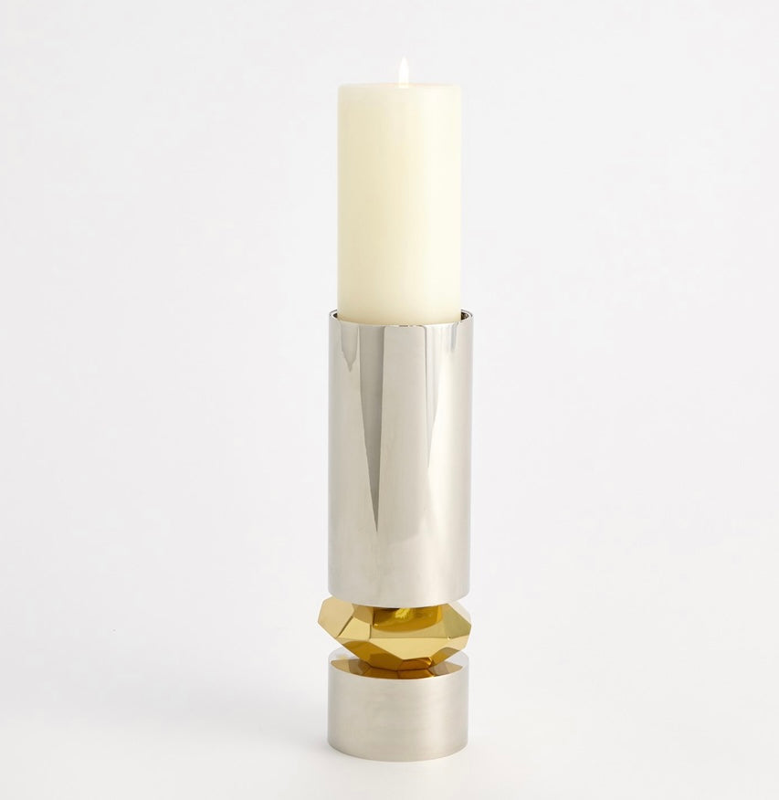 Romano Nickel Candleholder